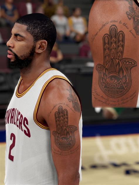 kyrie irving tattoos|kyrie irving hamsa tattoo.